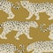Pkl Studio Gold Cheetah Walk Cotton Home D&#xE9;cor Fabric